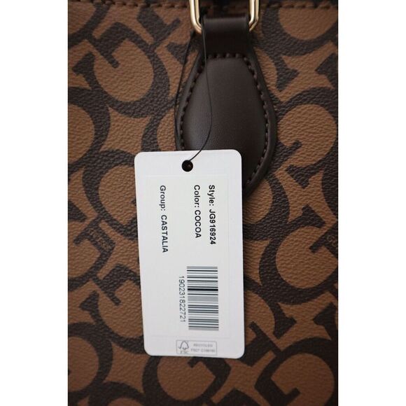 Guess JG916924 Women's Coca PU Leather Castalia Top Handle Crossbody Purse - Picture 3 of 16